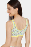 Zivame Girls Double Layered Non Wired Full Coverage Bralette - Looney Blue — thumbnail 2
